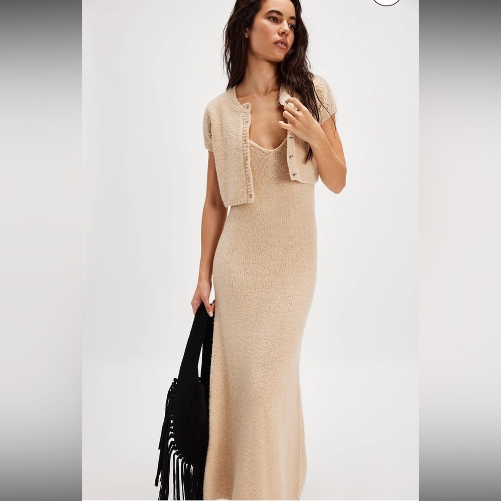 NWOT free people Audrey Sweater dress Set
